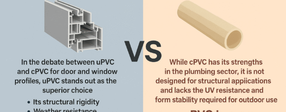 Comparison between uPVC and cPVC